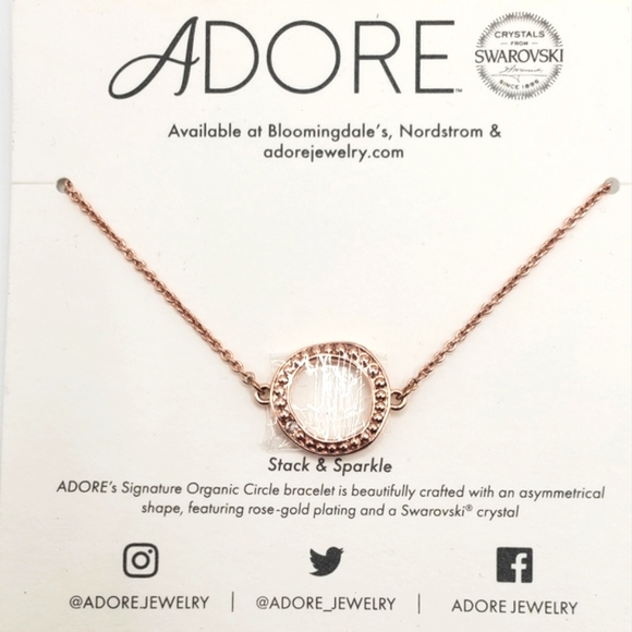 Adore Jewelry - ADORE SWAROVSKI Rose Gold Bracelet